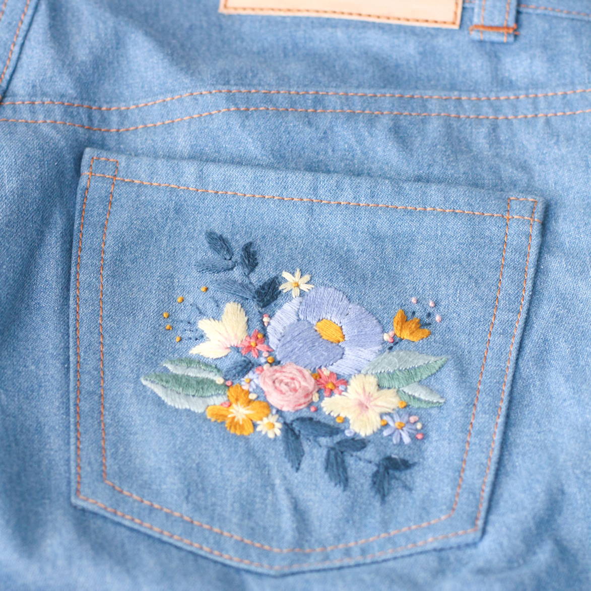 Tips for embroidered jeans