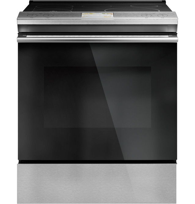 Black and stainless steel oven with a glass front and control panel.