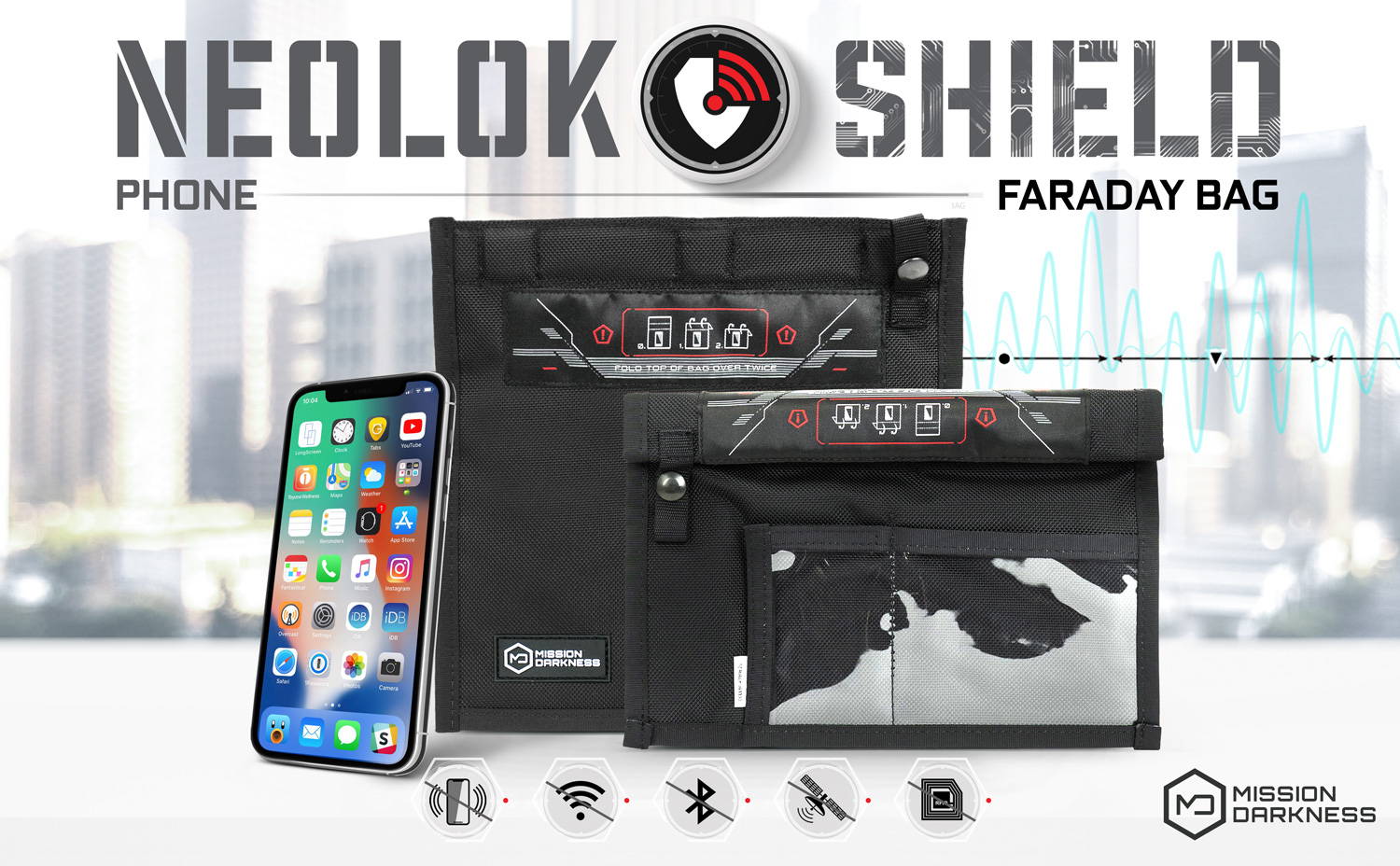 Faraday Bag, Room for all of your Electronics, NO US SALES TAX