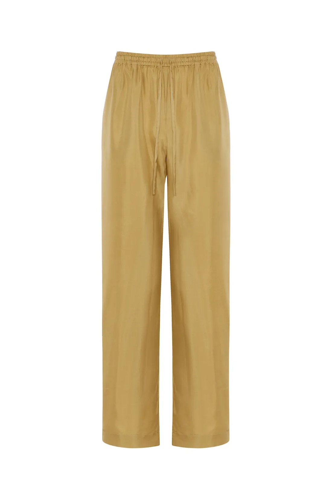 hay tan silk twill trouser 