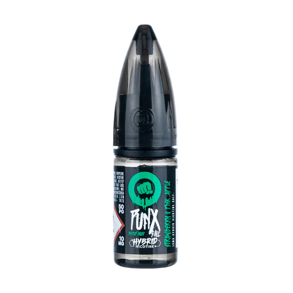 A picture of Strawberry Pink Apple Hybrid Salt E-Liquid by Riot Squad.