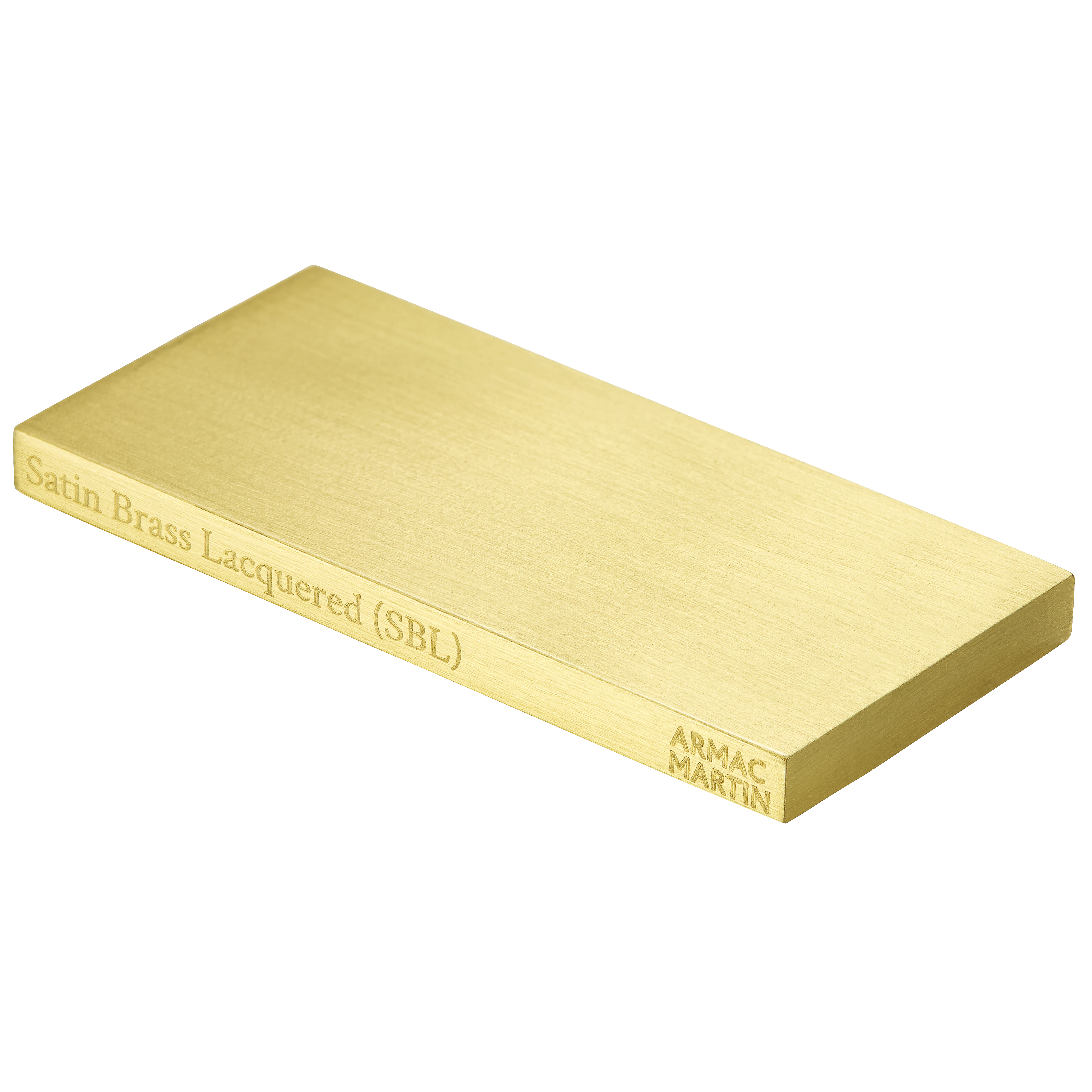 Satin Brass Lacquered Finish Chip