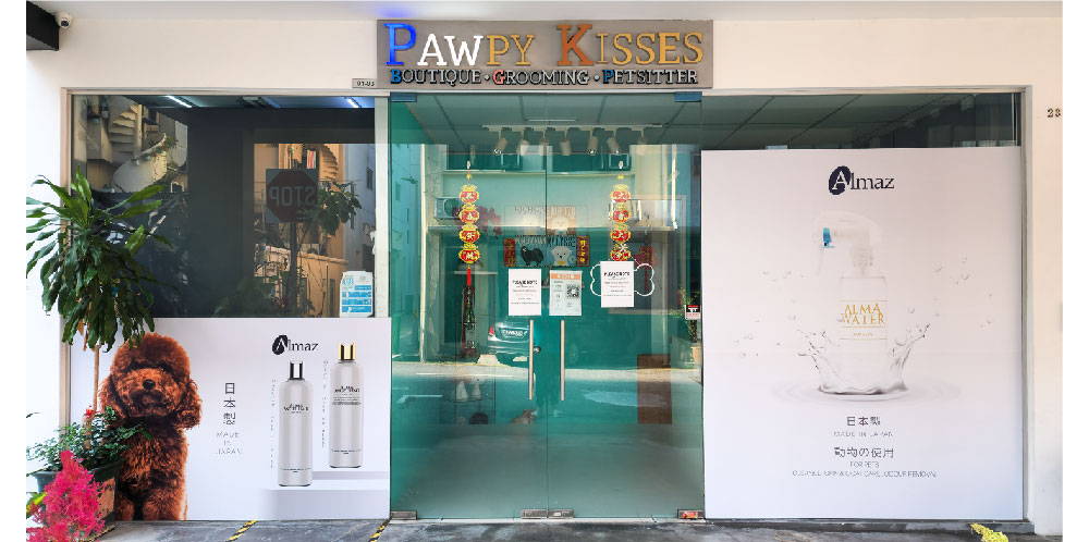 Pawpy Kisses pet grooming x Almaz Alma pet care series.