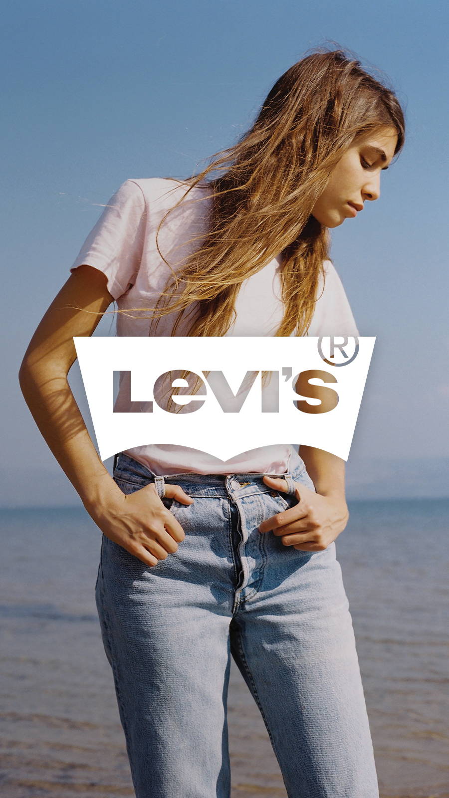 Women wearing Levi jeans