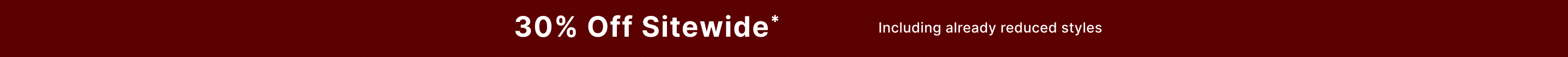 30% off storewide banner