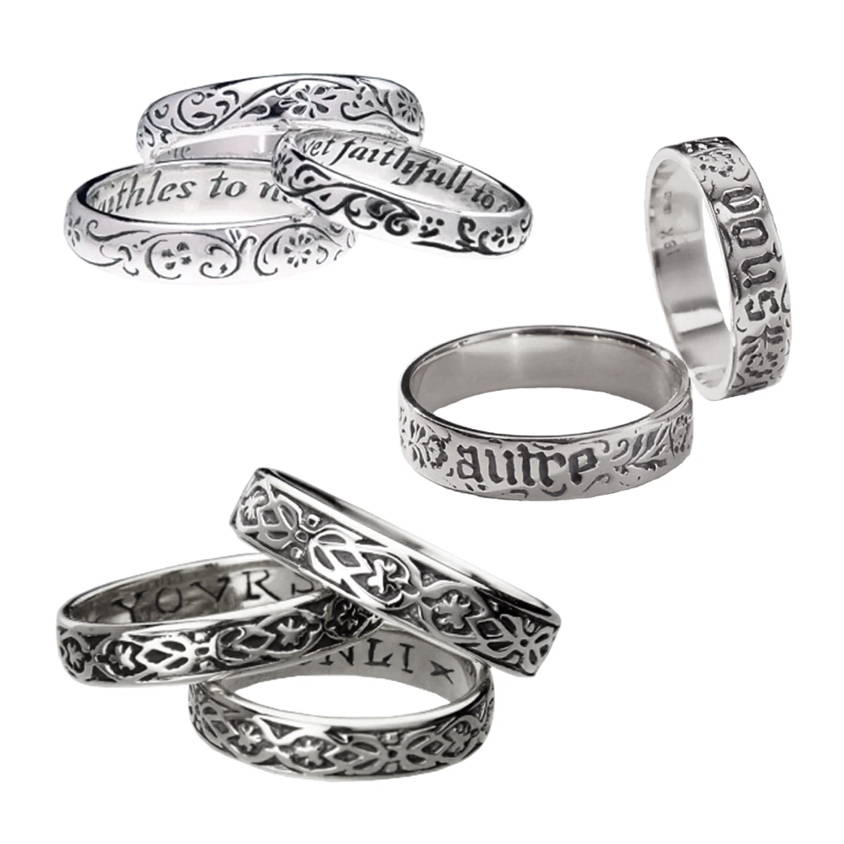 Sterling Silver Poesey Rings