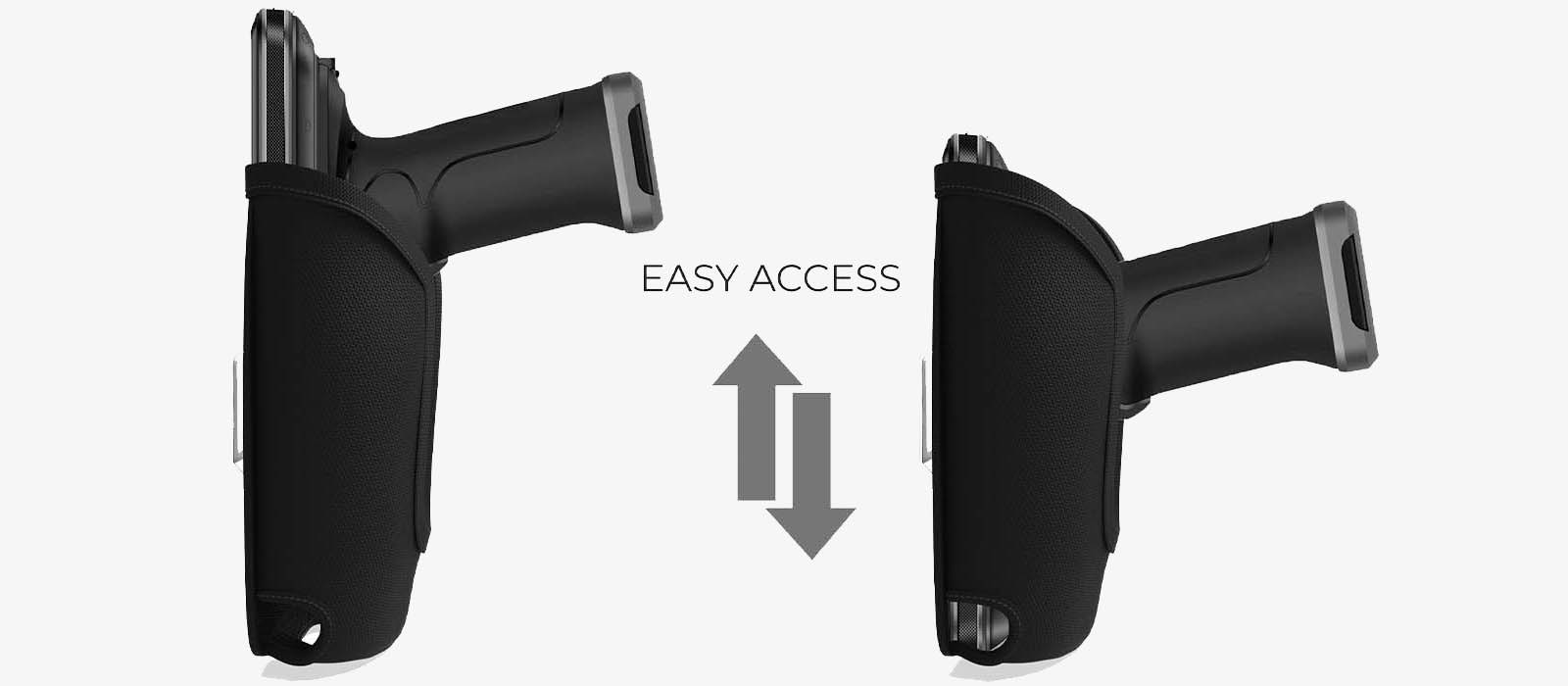 Durable Unitech Scanner Holster with Trigger Handle