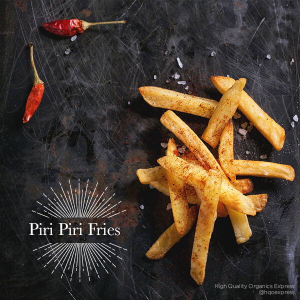 High Quality Organics Express spicy piri piri fries
