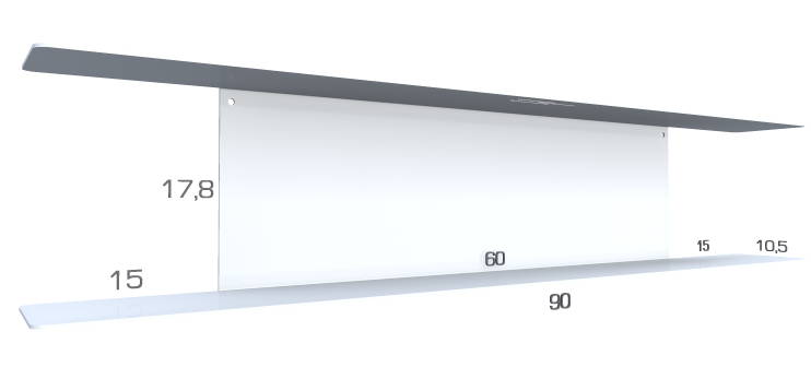 etagere blu-ray 90 cm