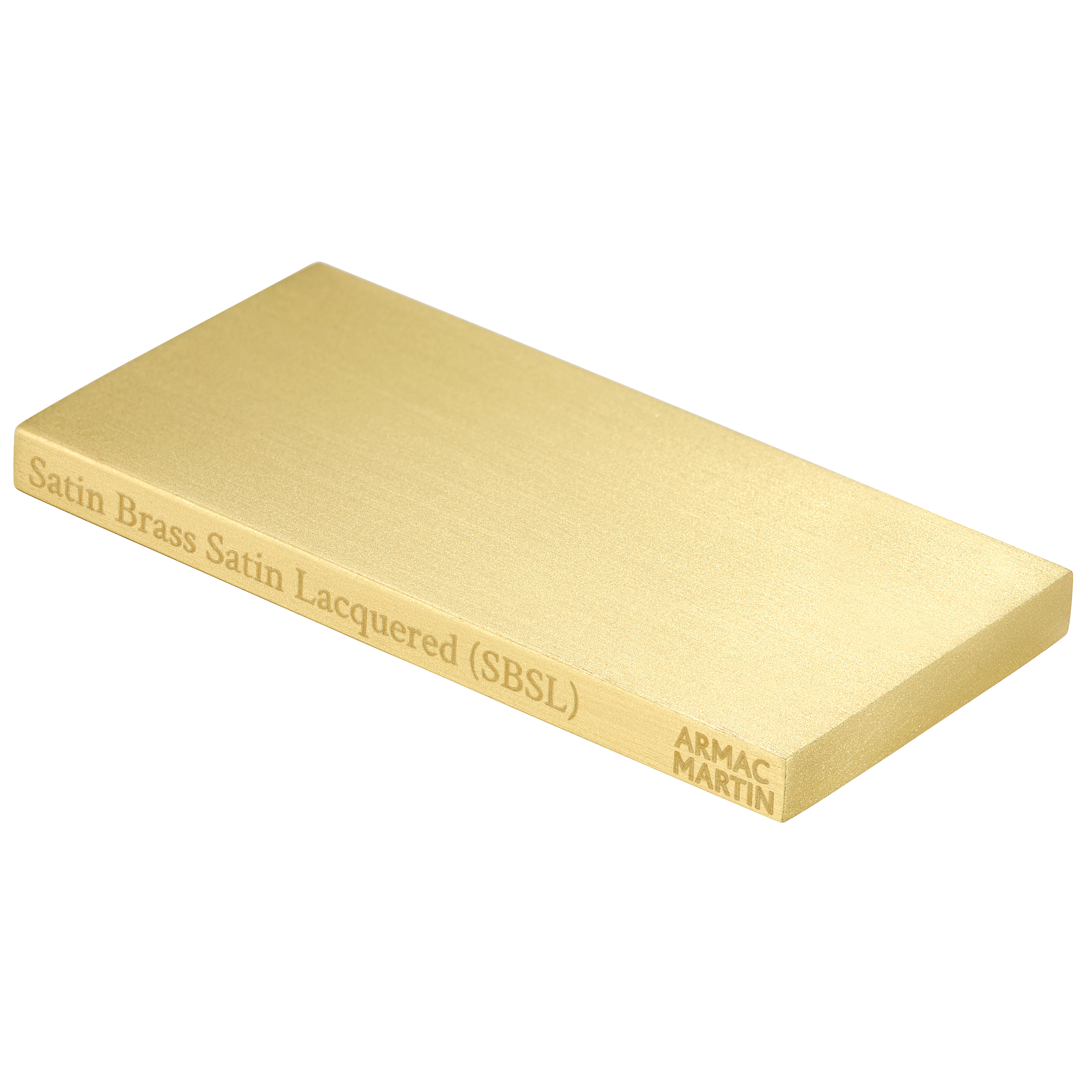 Satin Brass Satin Lacquered Finish Chip 