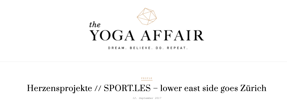 The Yoga Affair SPORT.LES