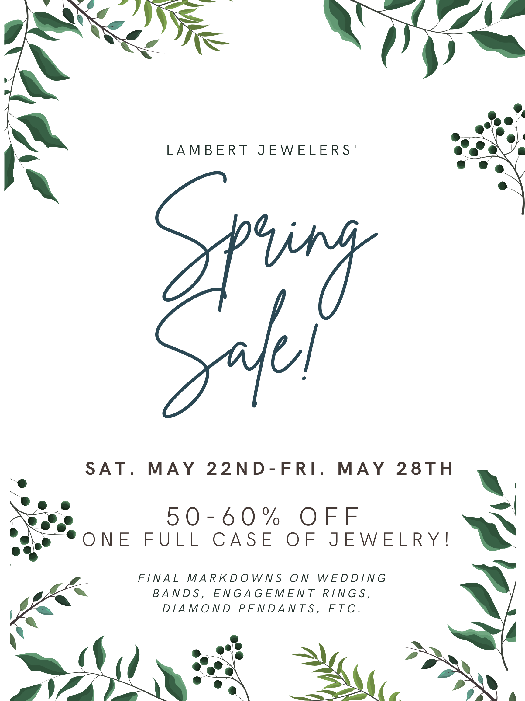 spring sale poster