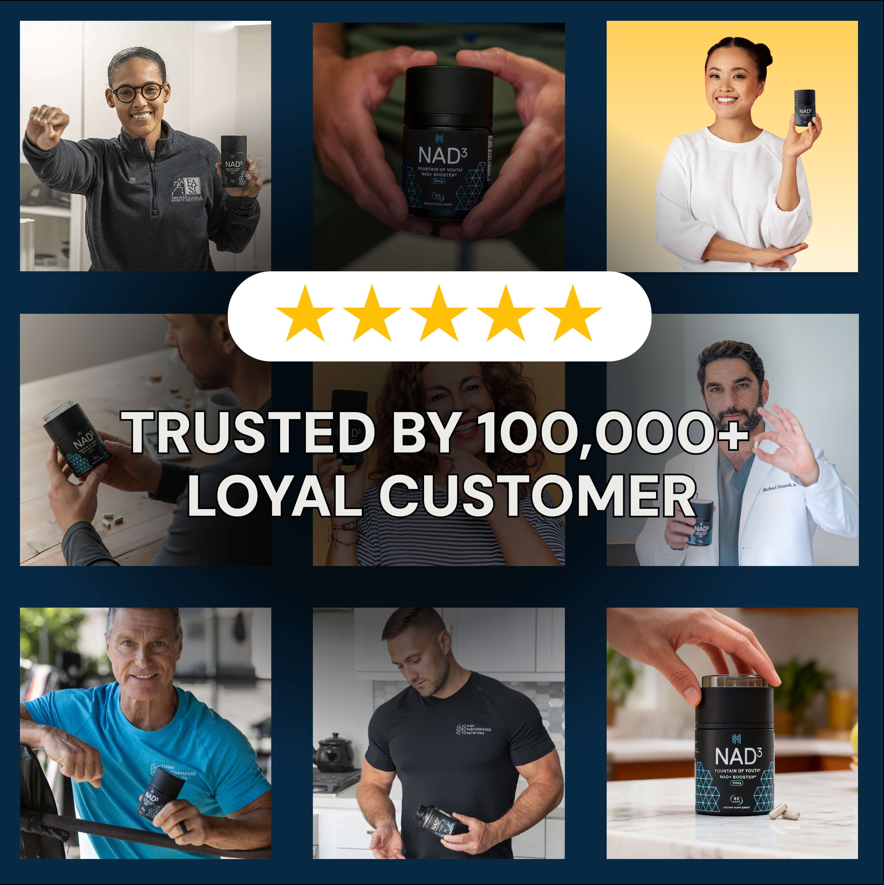 Trusted by 100,000+ loyal customer badge 
