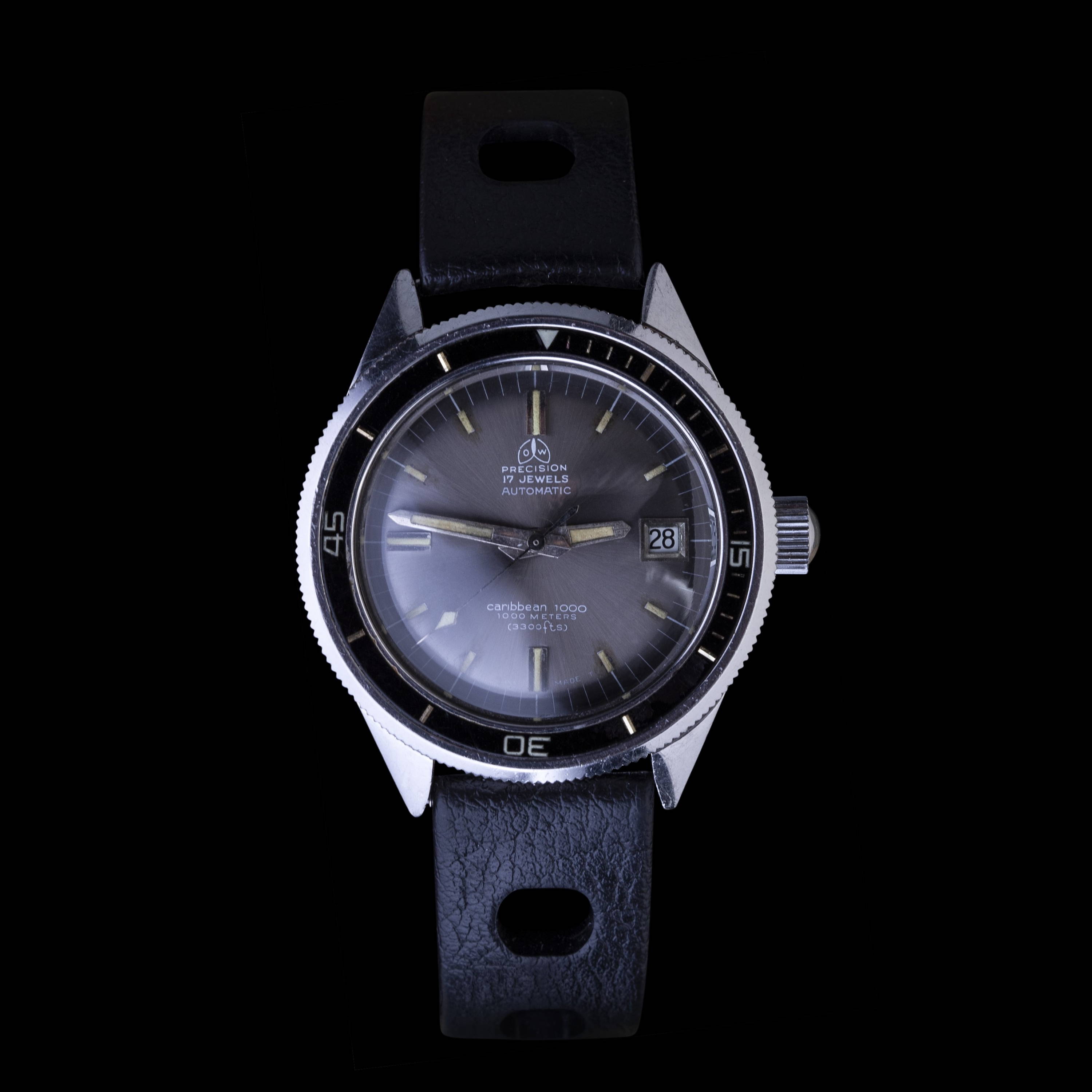 Ollech and Wajs Zurich 1956 OW vintage watch Swiss made CARIBBEAN 1000 OW702