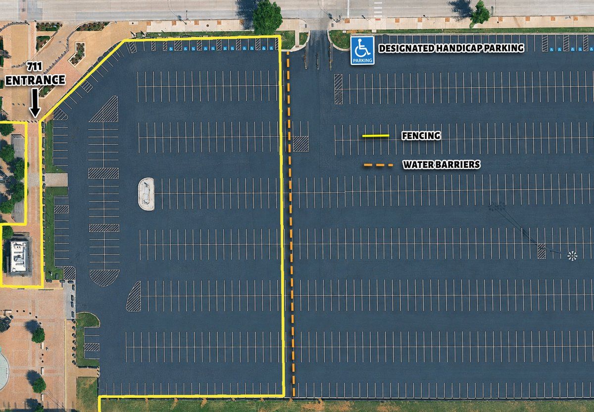 Map of the vendor area layout in Lot B at Globe Life Field for The Big Dill pickle festival 2026 in Arlington Texas