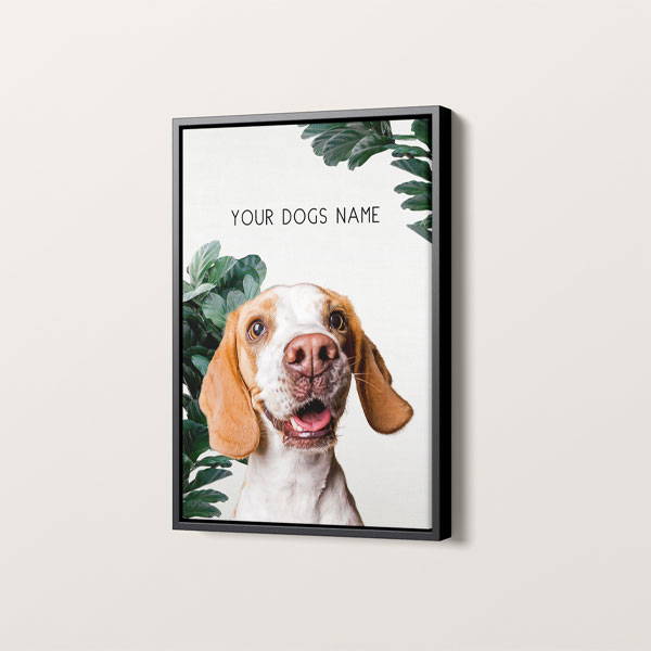 modern pet portrait wall art