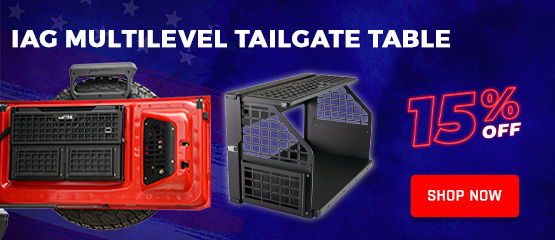 IAG Multilevel Tailgate Table for Ford Bronco - 15% OFF 