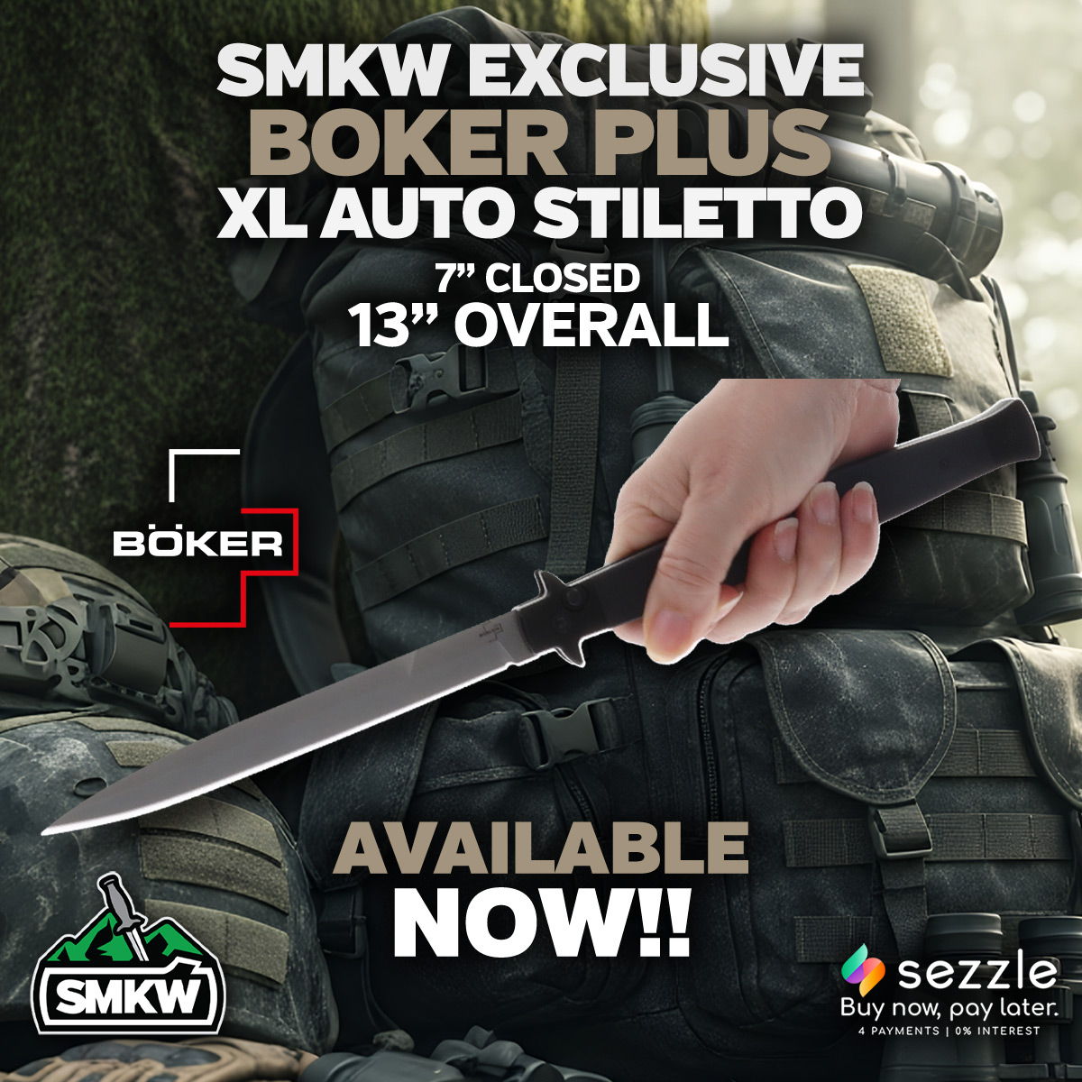 Boker SMKW Exclusive OTS Auto Large Stiletto