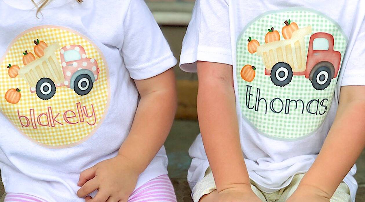 Fall toddler tees with Craftables Inkjet Printable Heat Transfer Vinyl