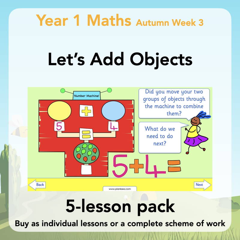 Let's Add Objects Year 1 Maths