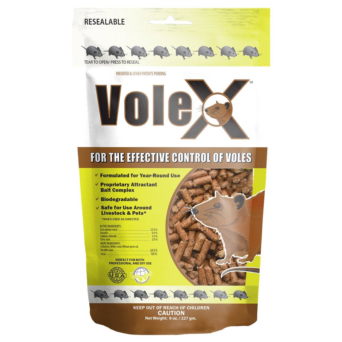 VoleX All-Natural Non-Toxic Humane Pellets ... Details about   MouseX EcoClear Products 620205 