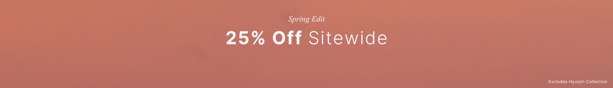 25% off sitewide. Excludes the Hyunjin x GUESS collection.