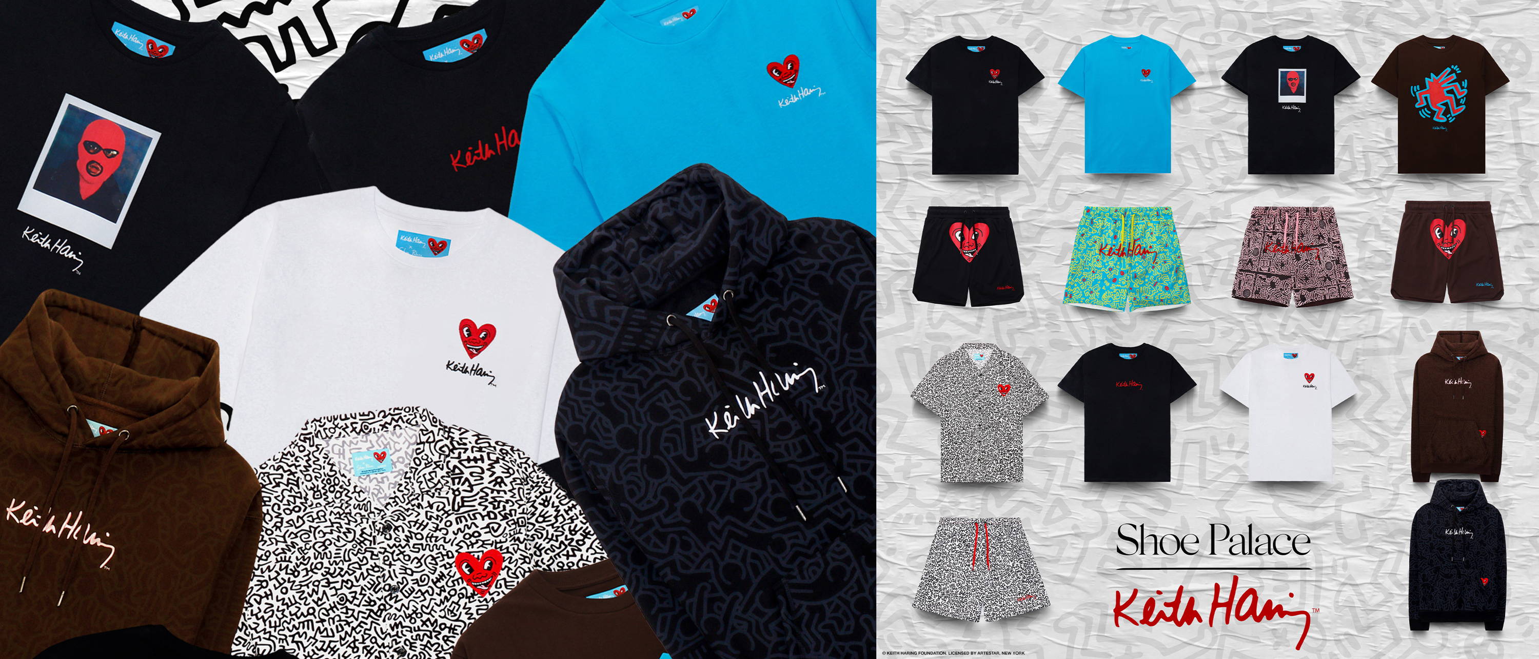 shoe palace x keith haring clothing collection