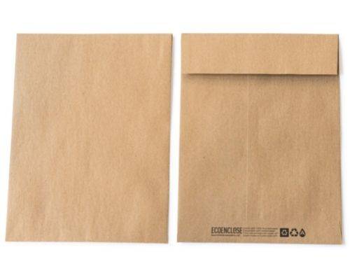 recycled ecox paper mailer front and back