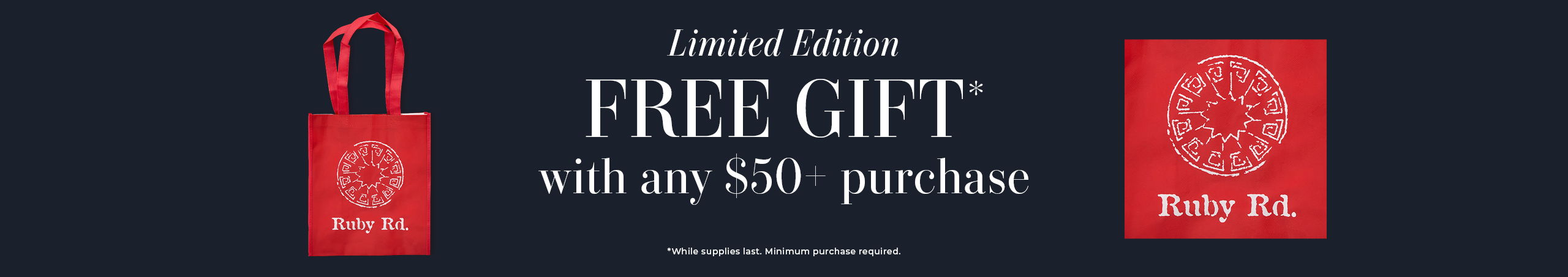 Limited Edition Free Gift with $50 purchase.