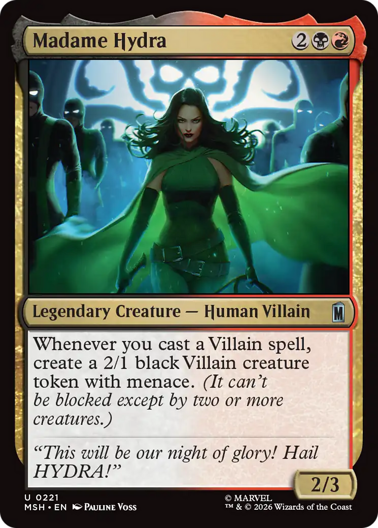The Madame Hydra card from the Marvel Super Heroes MTG set.