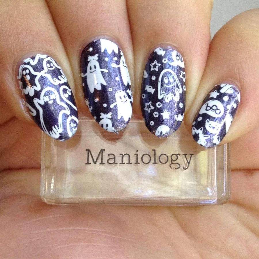 Give ghost nails a friendly twist