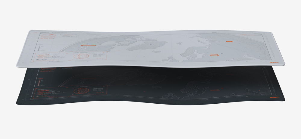 Wrist rest twotone e deskmat Orbit