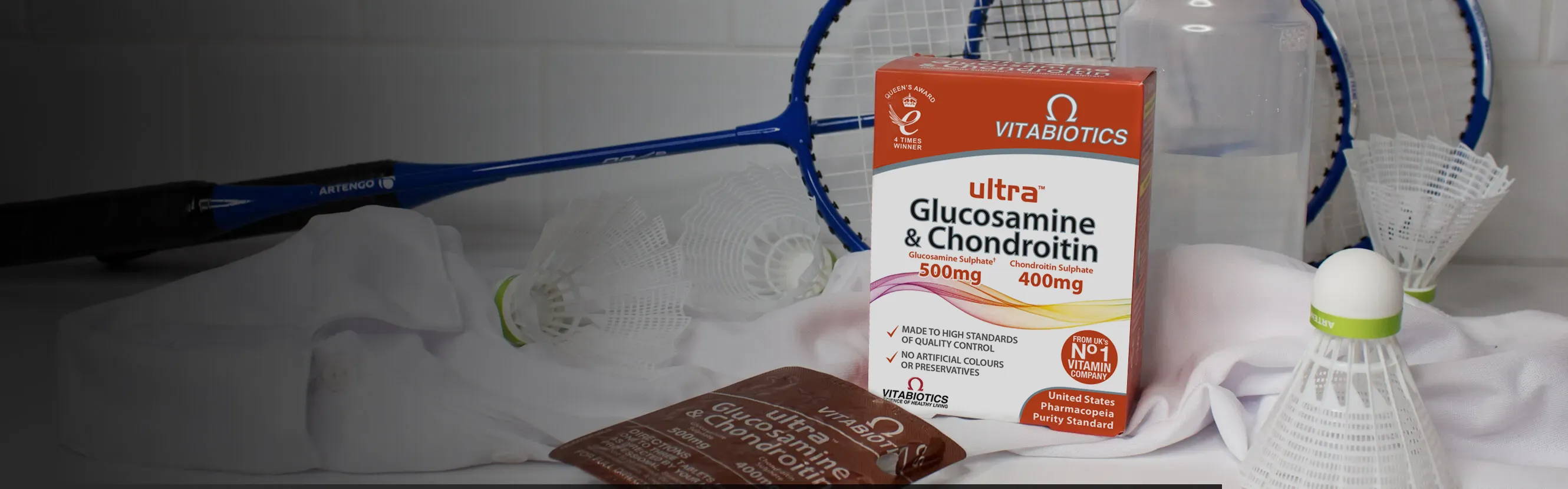  When it comes to glucosamine and chondroitin, the details of formulation make all the difference. That’s why Ultra Glucosamine & Chondroitin is scientifically formulated for quality – glucosamine in its preferred potassium form and a premium low molecular weight form of chondroitin. 