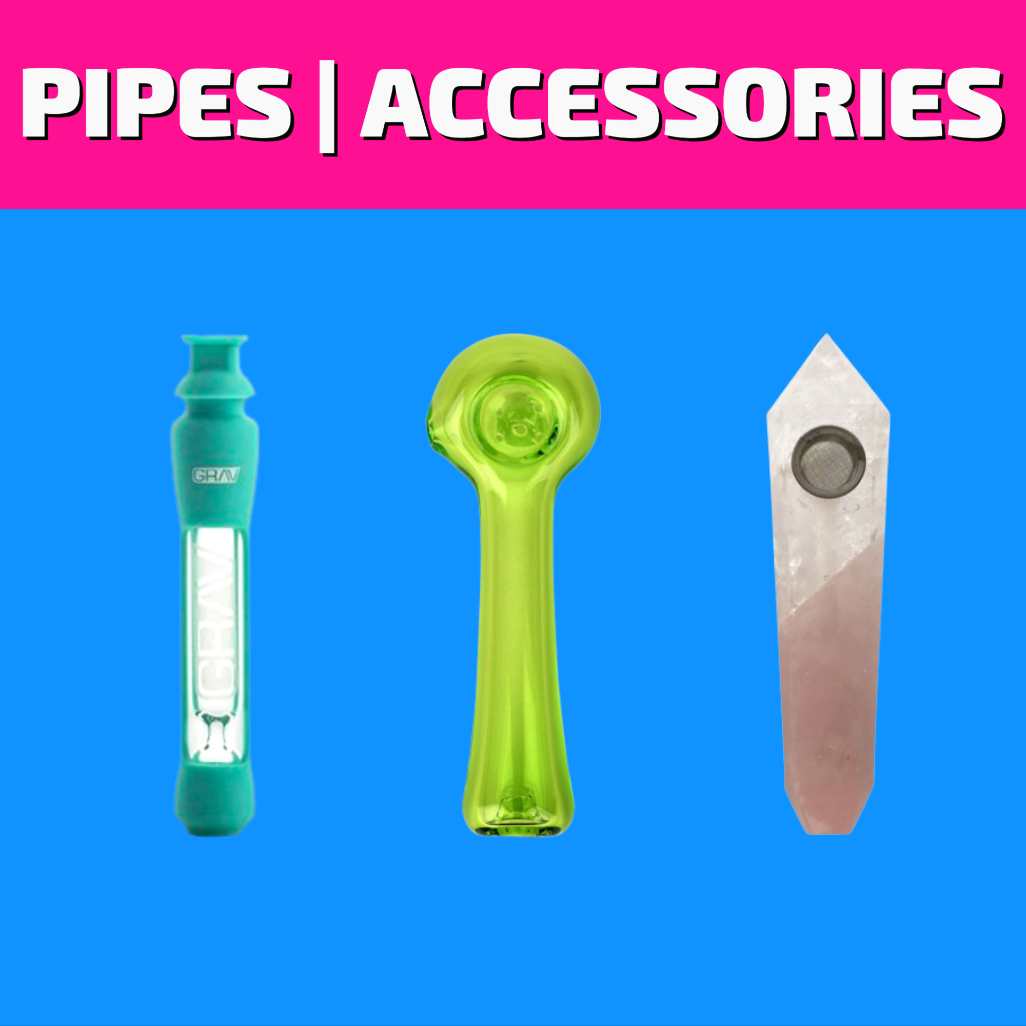 Shop the best selection of glass pipes, one hitters and bubblers for same day delivery in Winnipeg or visit our dispensary on 580 Academy Road. 