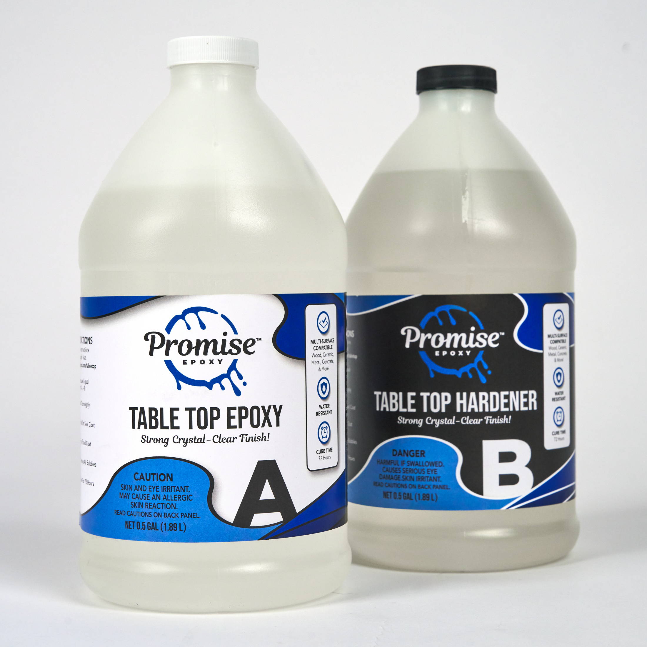 promise table top epoxy bottles part a and part b