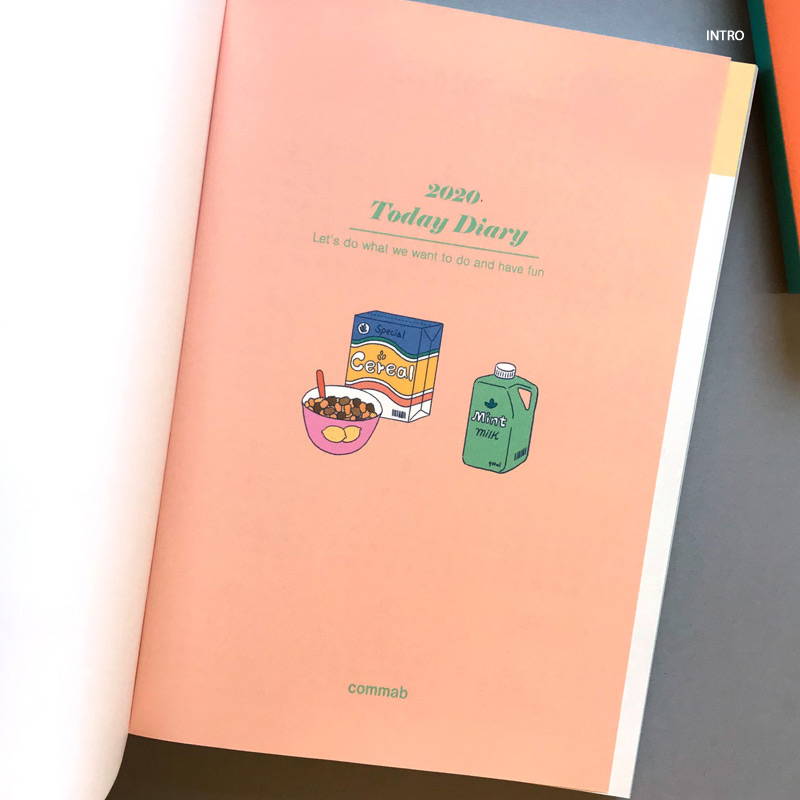 Intro - Design Comma-B 2020 Today dated weekly diary planner