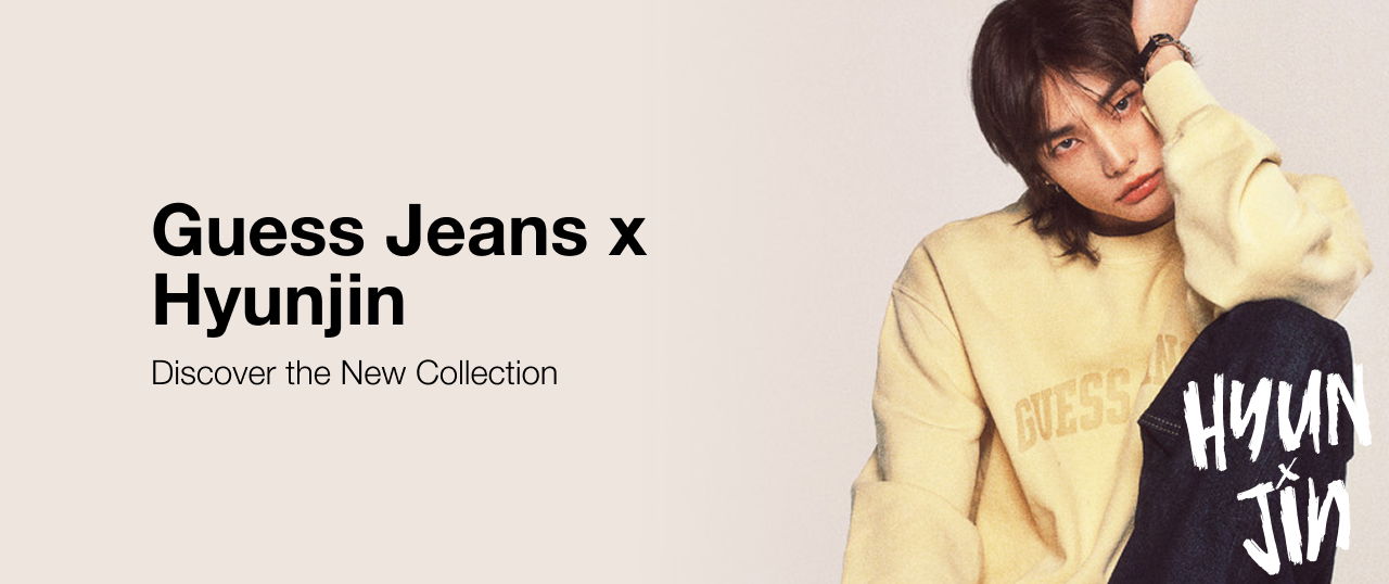 Guess Jeans collaboration with Hyunjin. Discover the new collection.