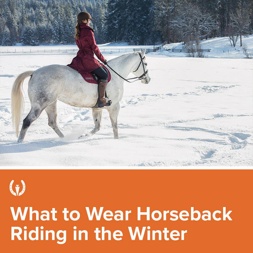 What to wear horseback riding in the winter