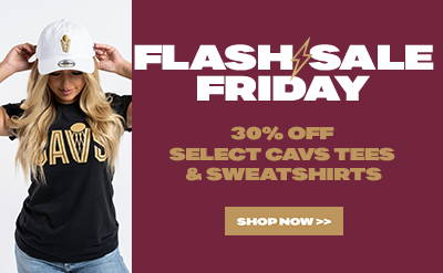 Experience the thrill of the game in comfort & style in select Cavs tees and hoodies at 30% OFF!