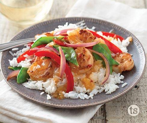 pineapple shrimp stir fry