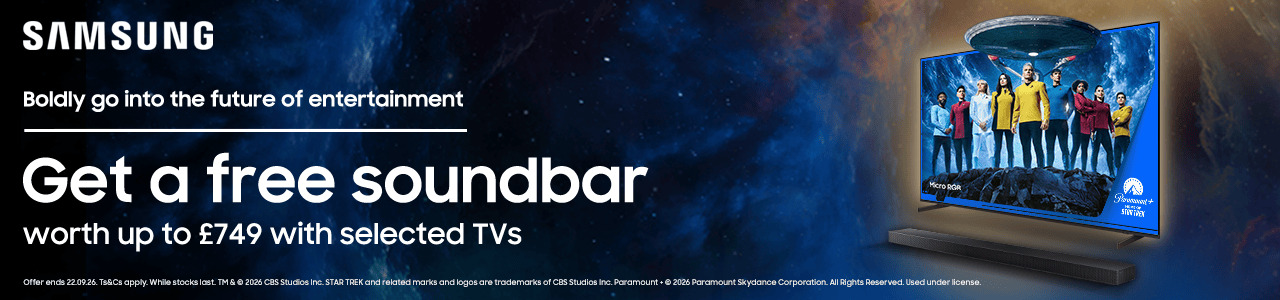 Get a free Samsung soundbar worth up to £759 with selected TVs