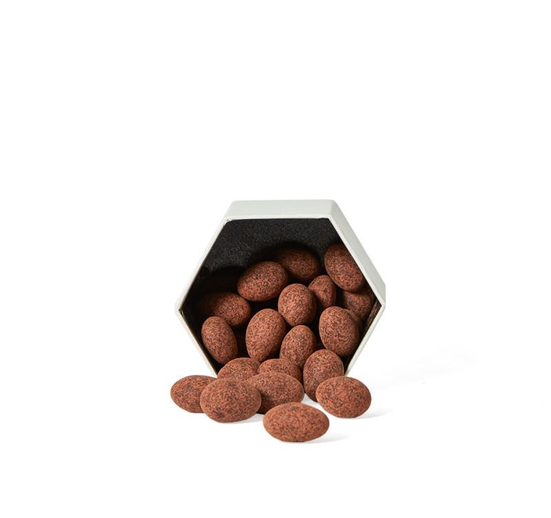 Chocolate-Covered Carmalized Almonds