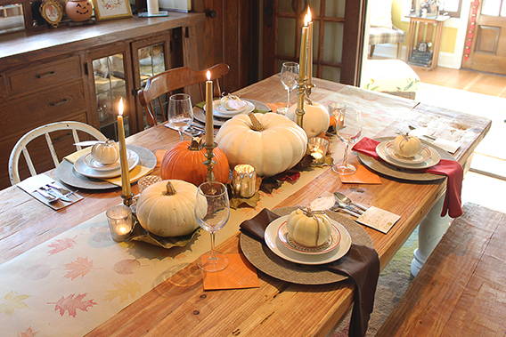 A Thanksgiving Tablescape With Stamps