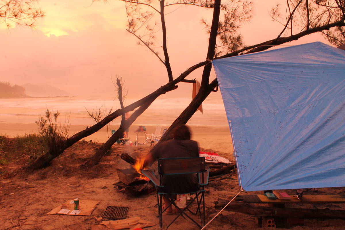 California beach camping campground
