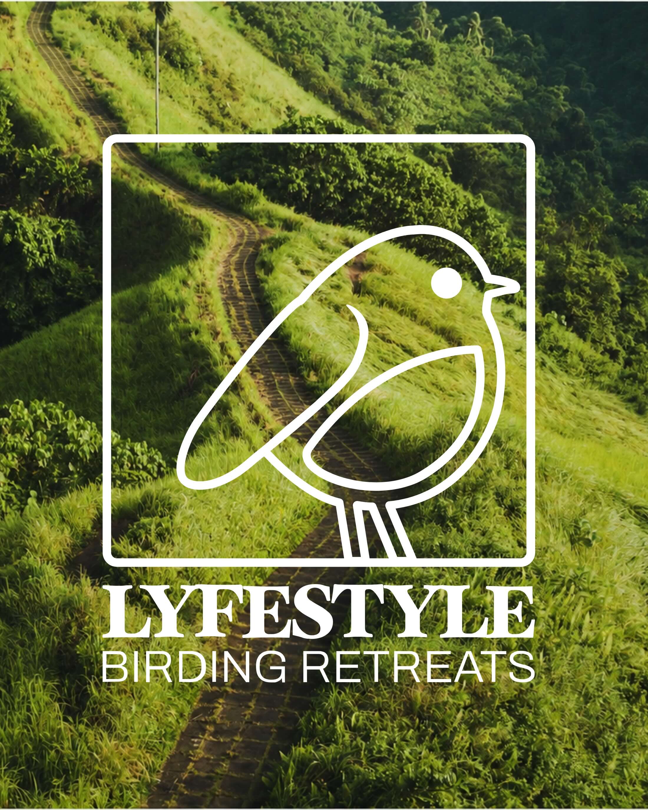 LYFESTYLE Logo with Ubud walking bird trail