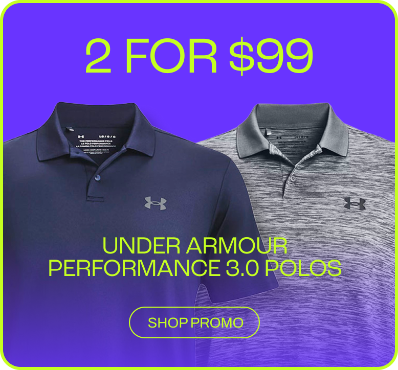 2 for $99 on Select Under Armour Polos