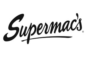 Supermac's logo in stylized black font.
