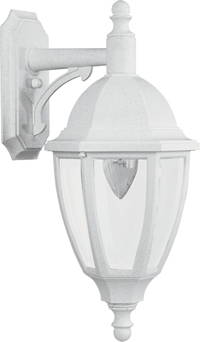 Wave Lighting S11VC-WH Full Size Post Lantern in Whitestone finish with Clear Acrylic Lens