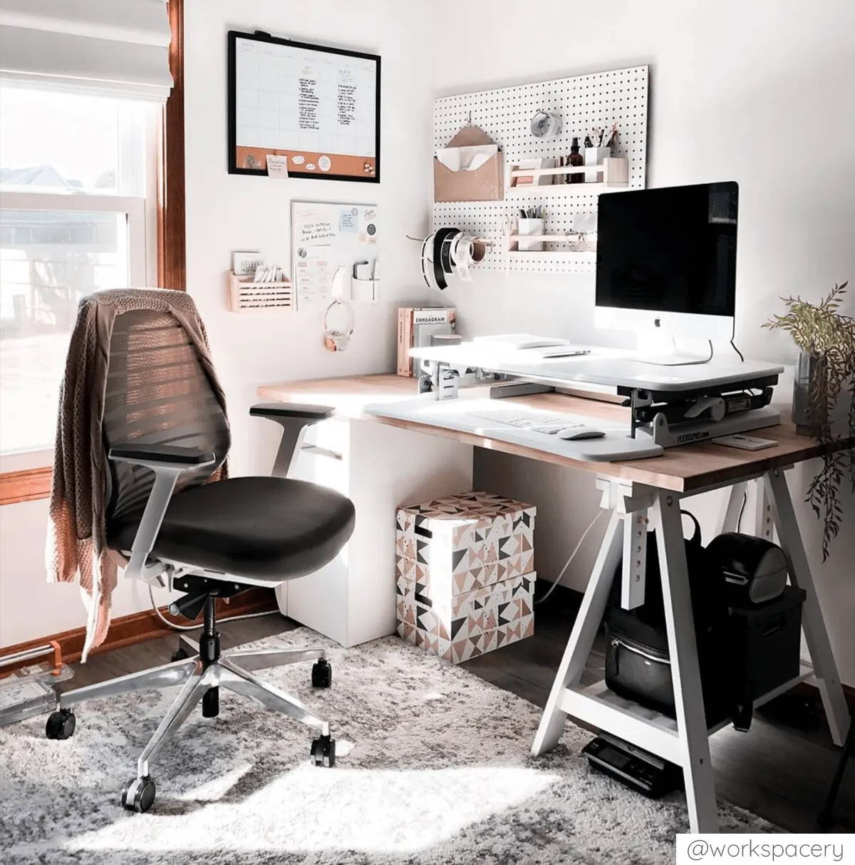 productive flexible home office design idea 