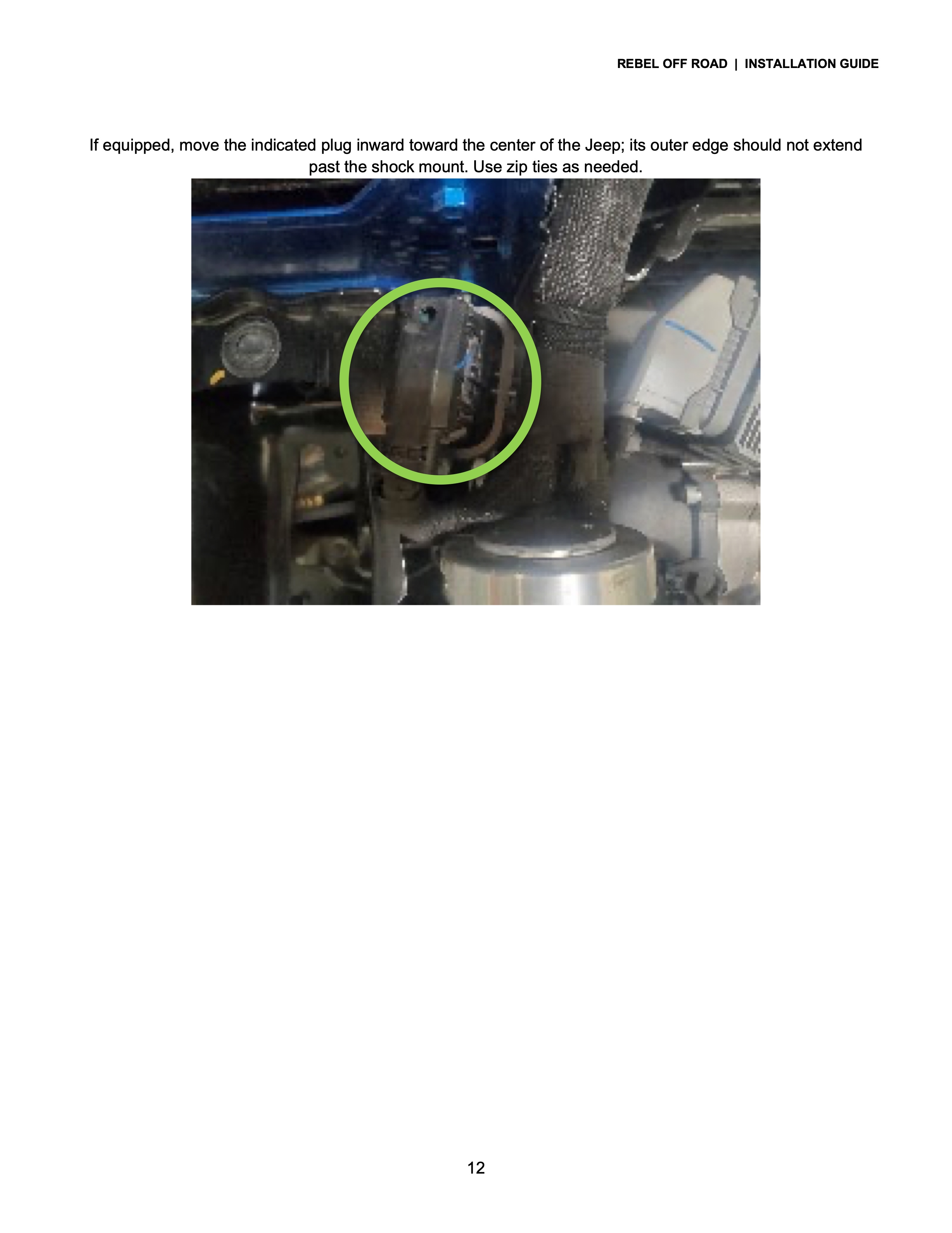 Instructions for adjusting a component in a mechanical setup.